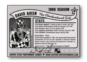 1986 Rookie Card Back